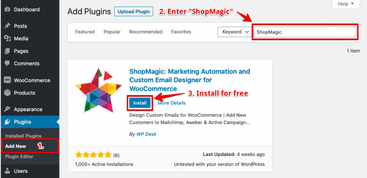 Install ShopMagic