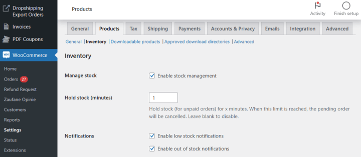 Woocommerce Pending Payment Time Limit