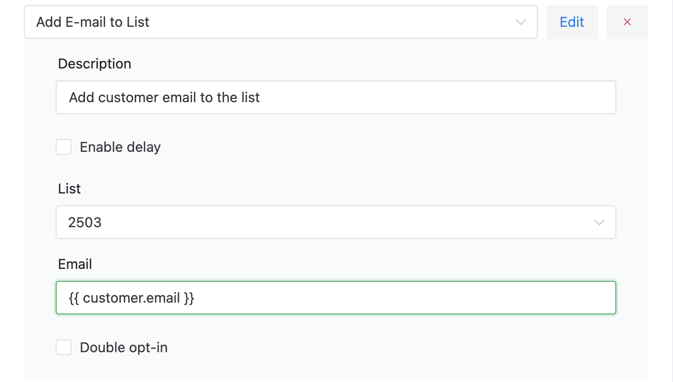 Shopmagic Add Email To List Action helps in WooCommerce newsletters management