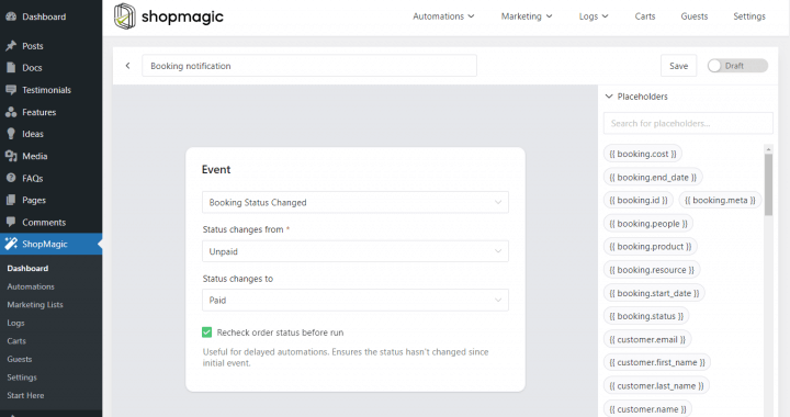 New Email Automation For Woocommerce Bookings With Shopmagic Integration