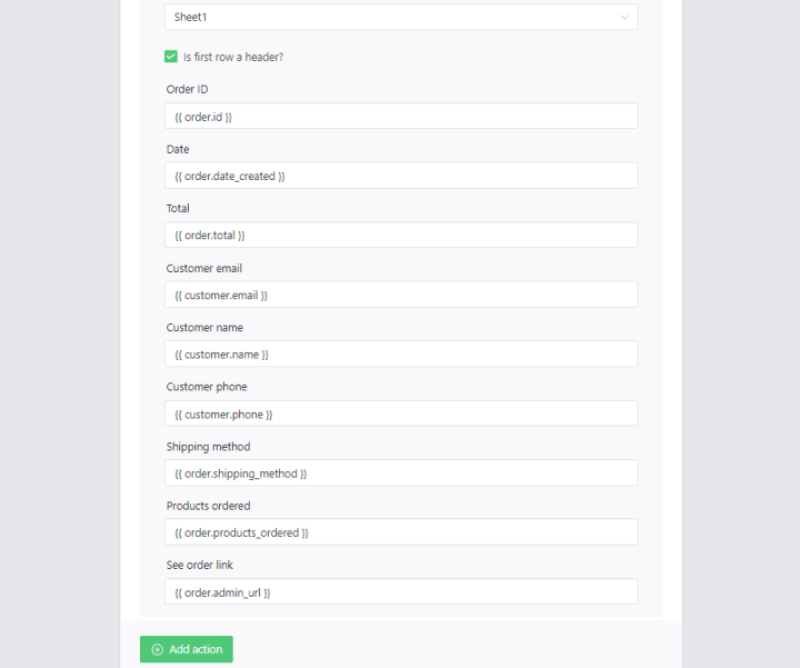 Export Woocommerce Orders To Google Sheets Settings