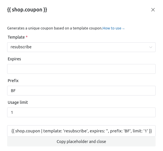 WooCommerce Shop Coupon Dialog