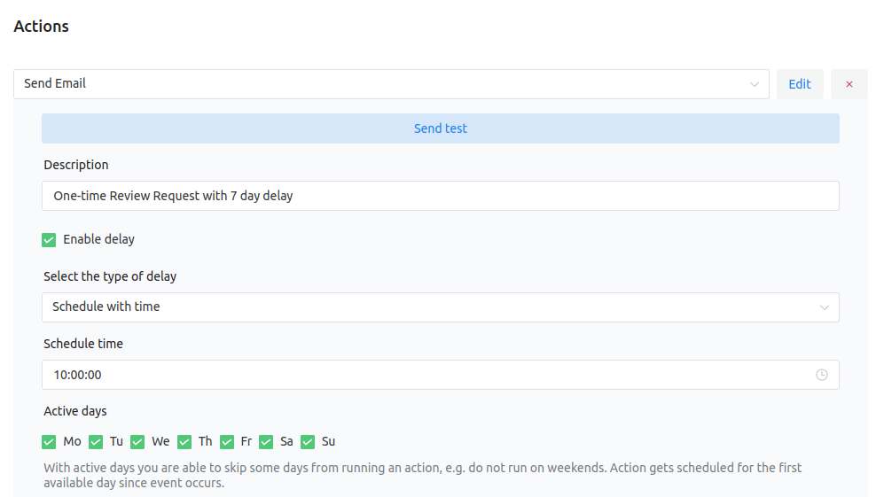 Schedule With Time Shopmagic