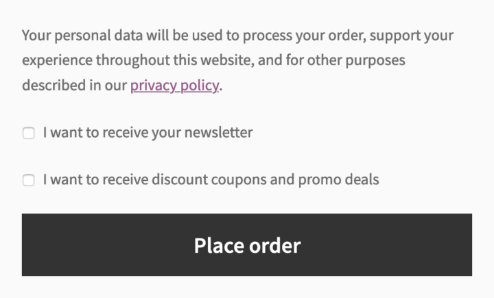 Shopmagic Lists Checkout Subscribe