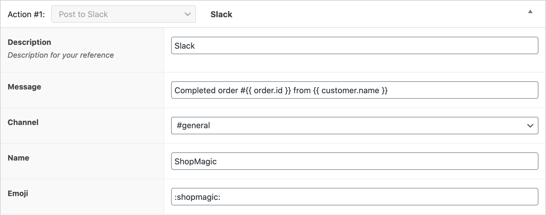 Woocommerce Slack Action