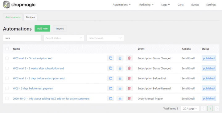 Screenshot 2026 10 22 At 17 04 53 Automations Shopmagic.png (obraz Png 1329×676 Pikseli) — Skala (94%)